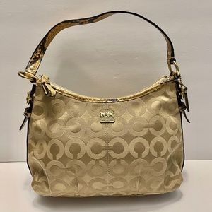 Coach logo shoulder bag